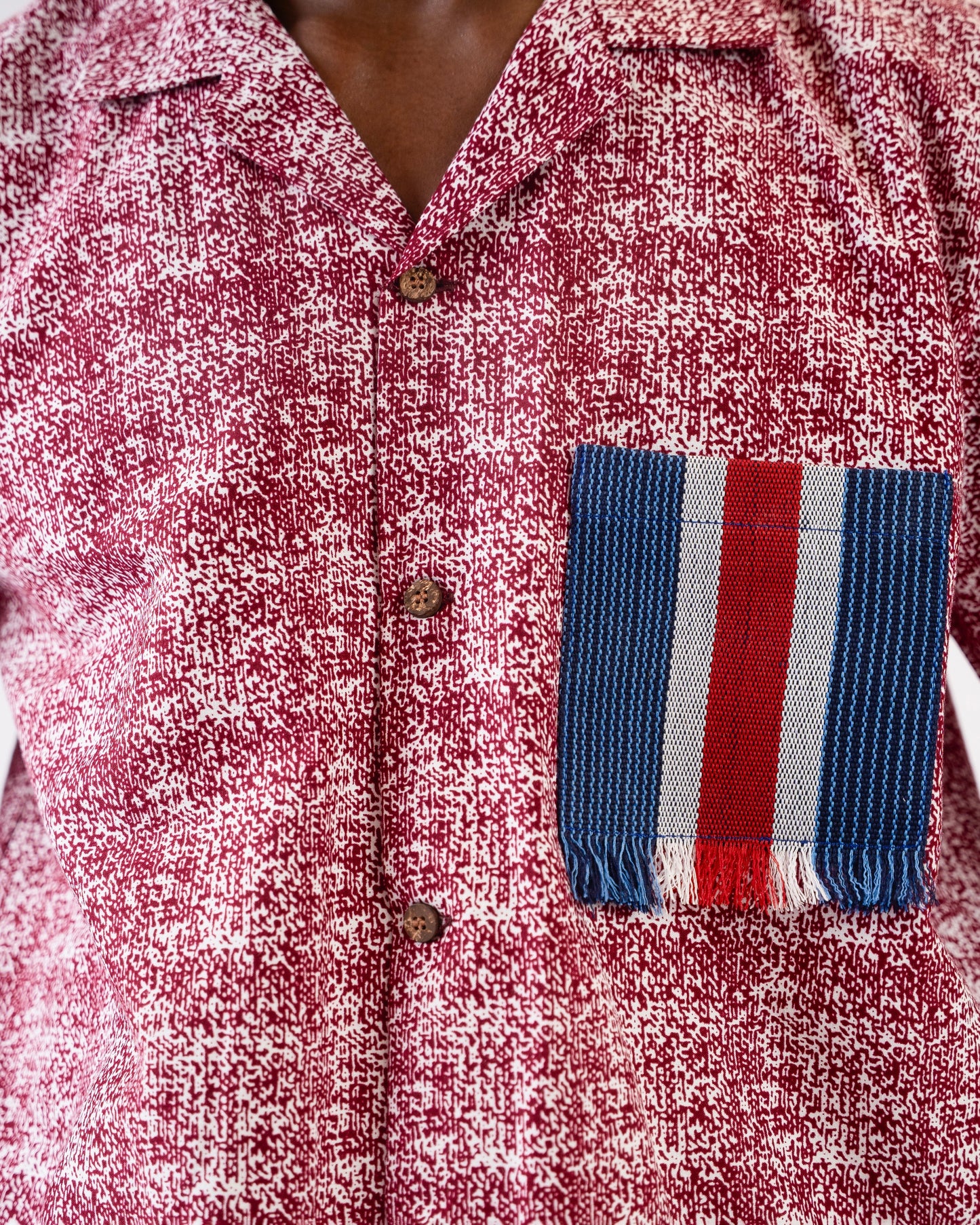 Tetanura wax print x aso oke - Shirt