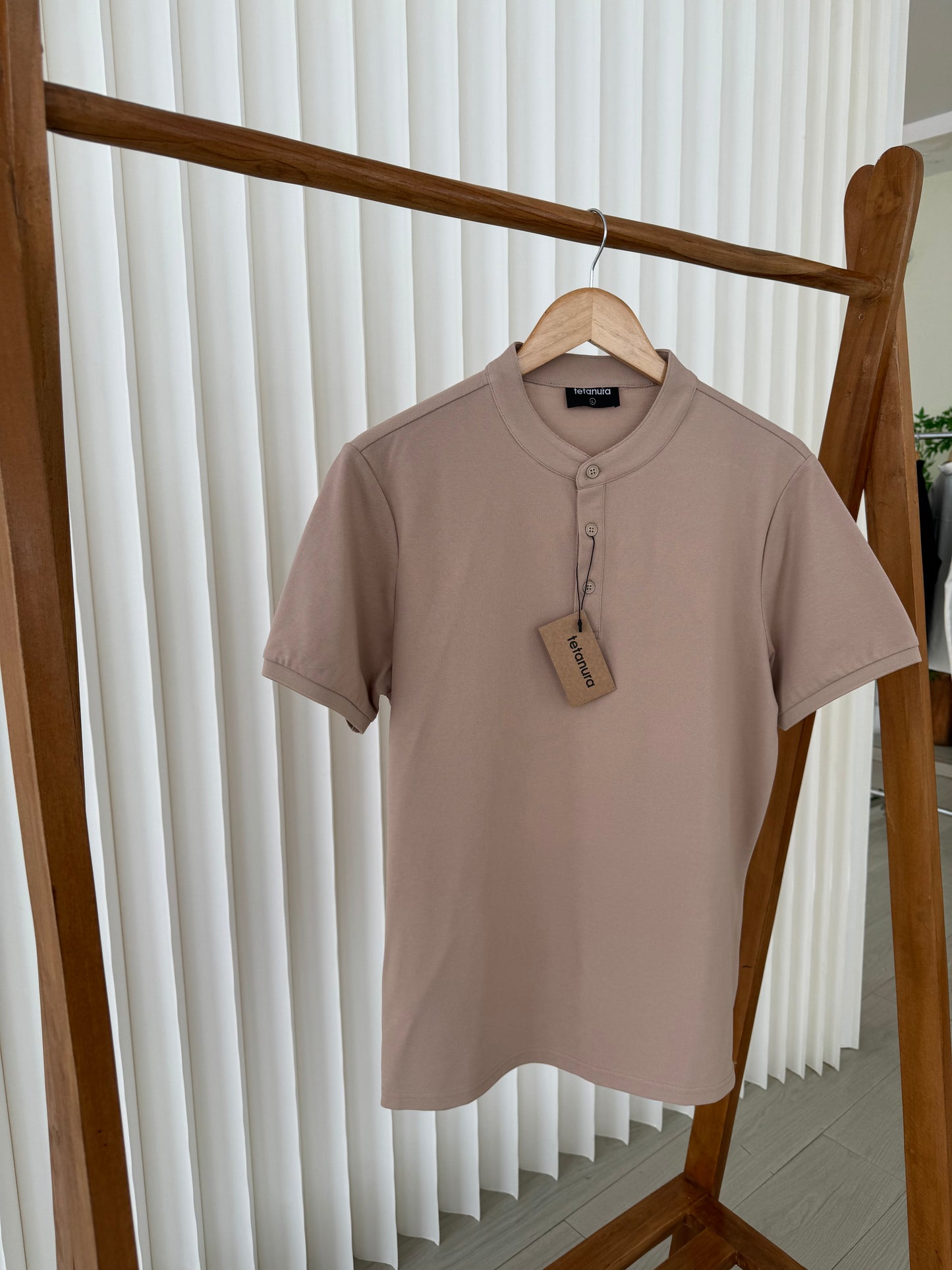 No cuff short sleeve henleys