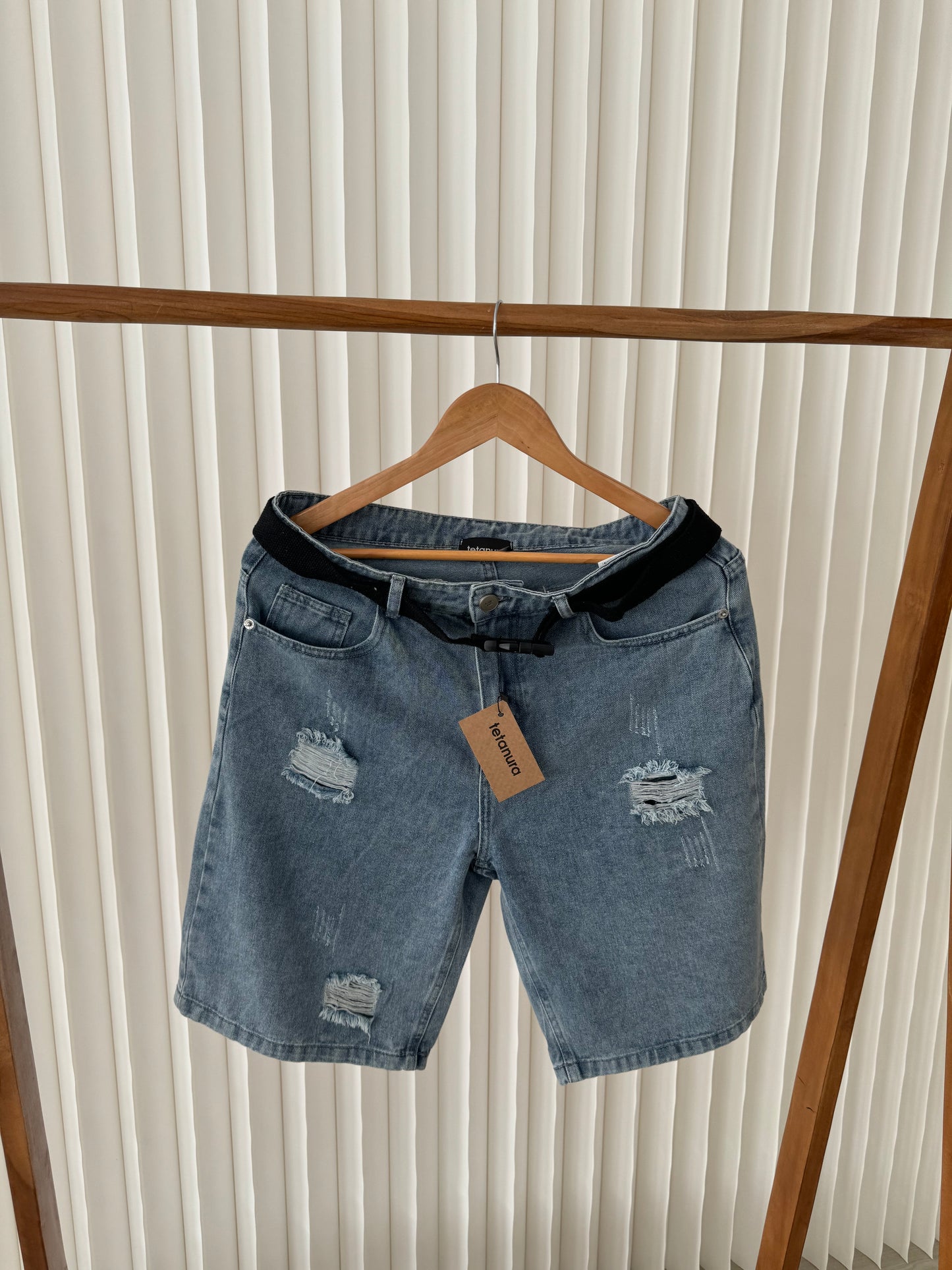 Denim shorts