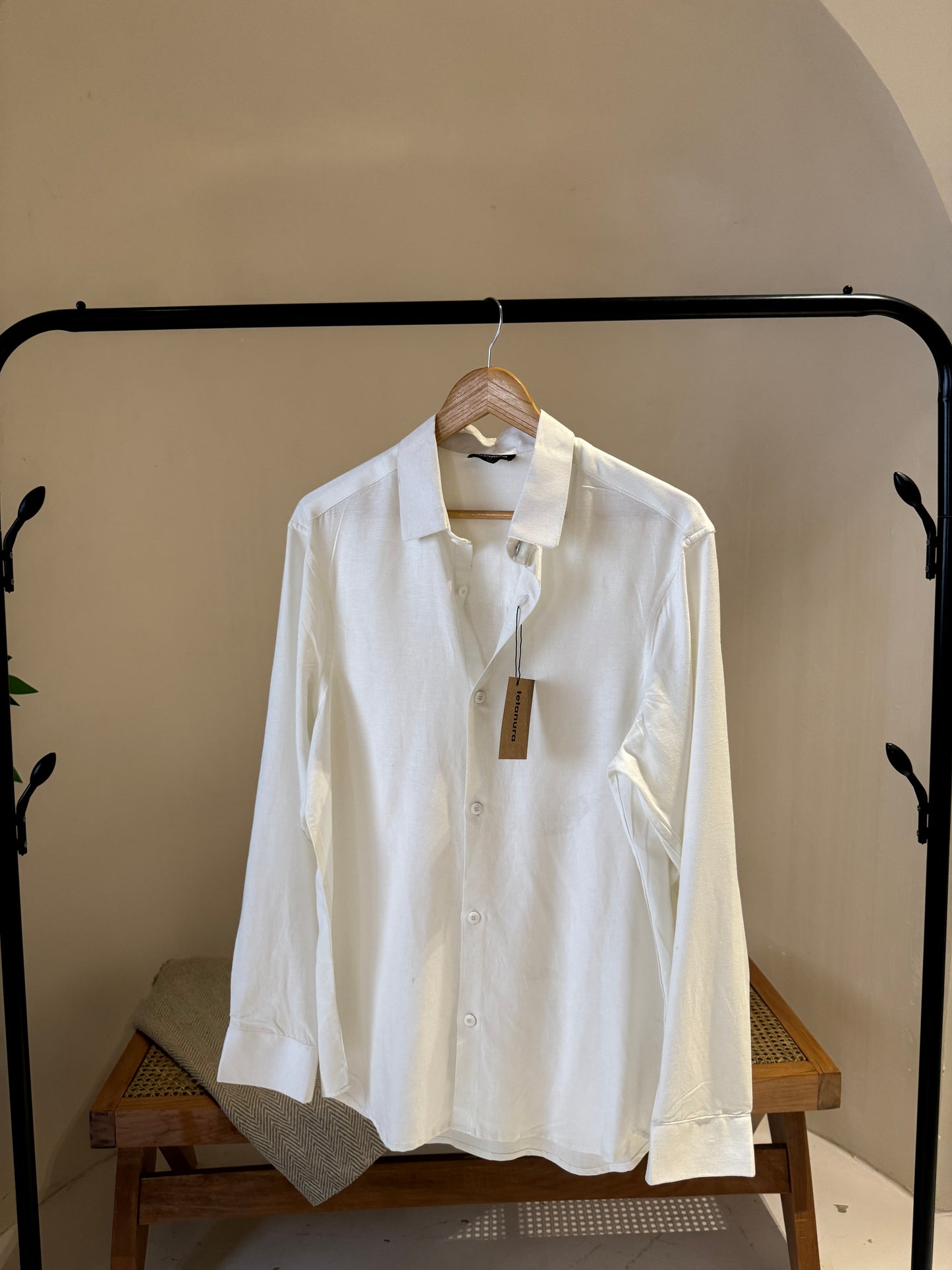 White linen shirt