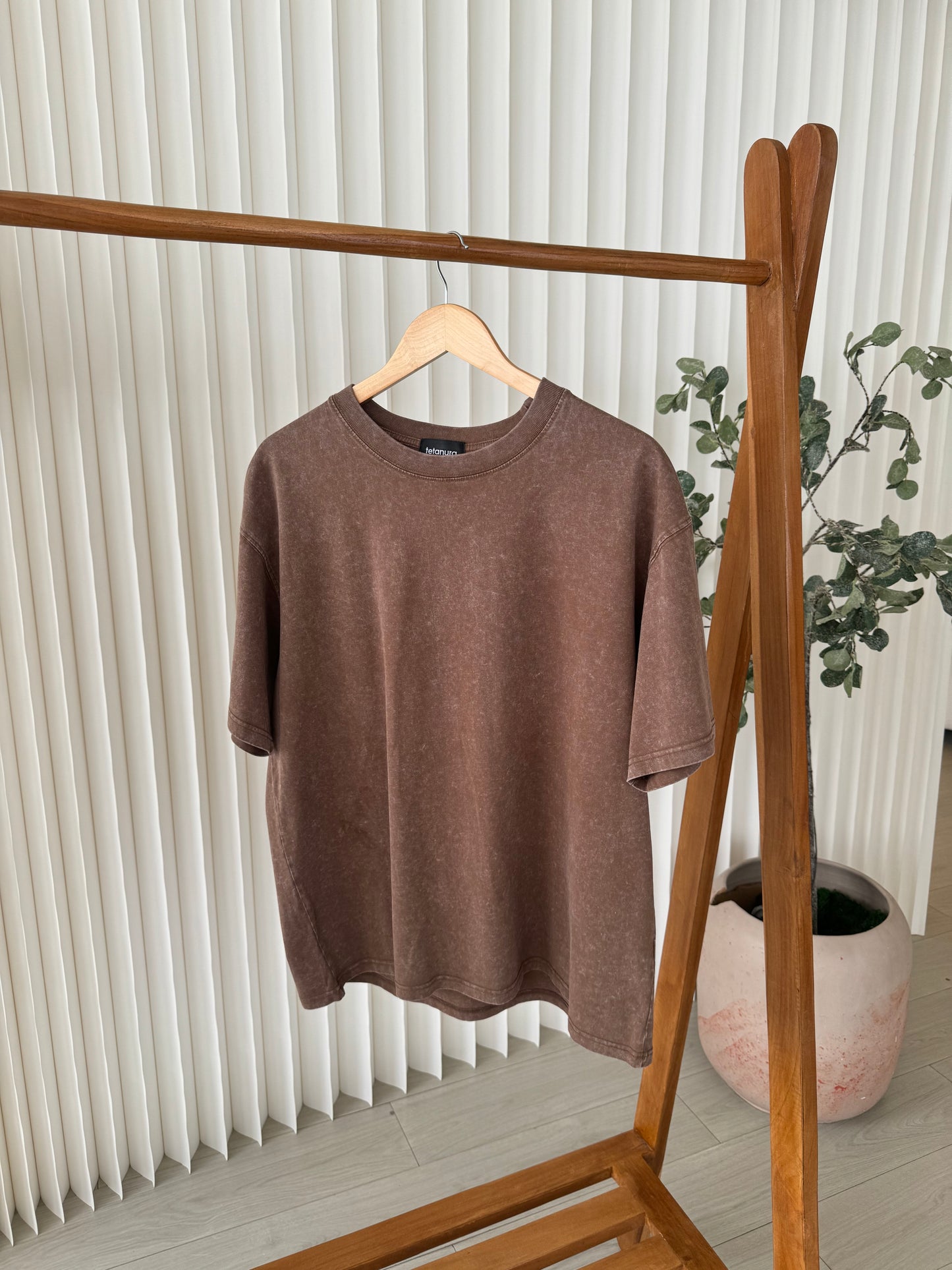 Plain washed tee (5 COLORS)