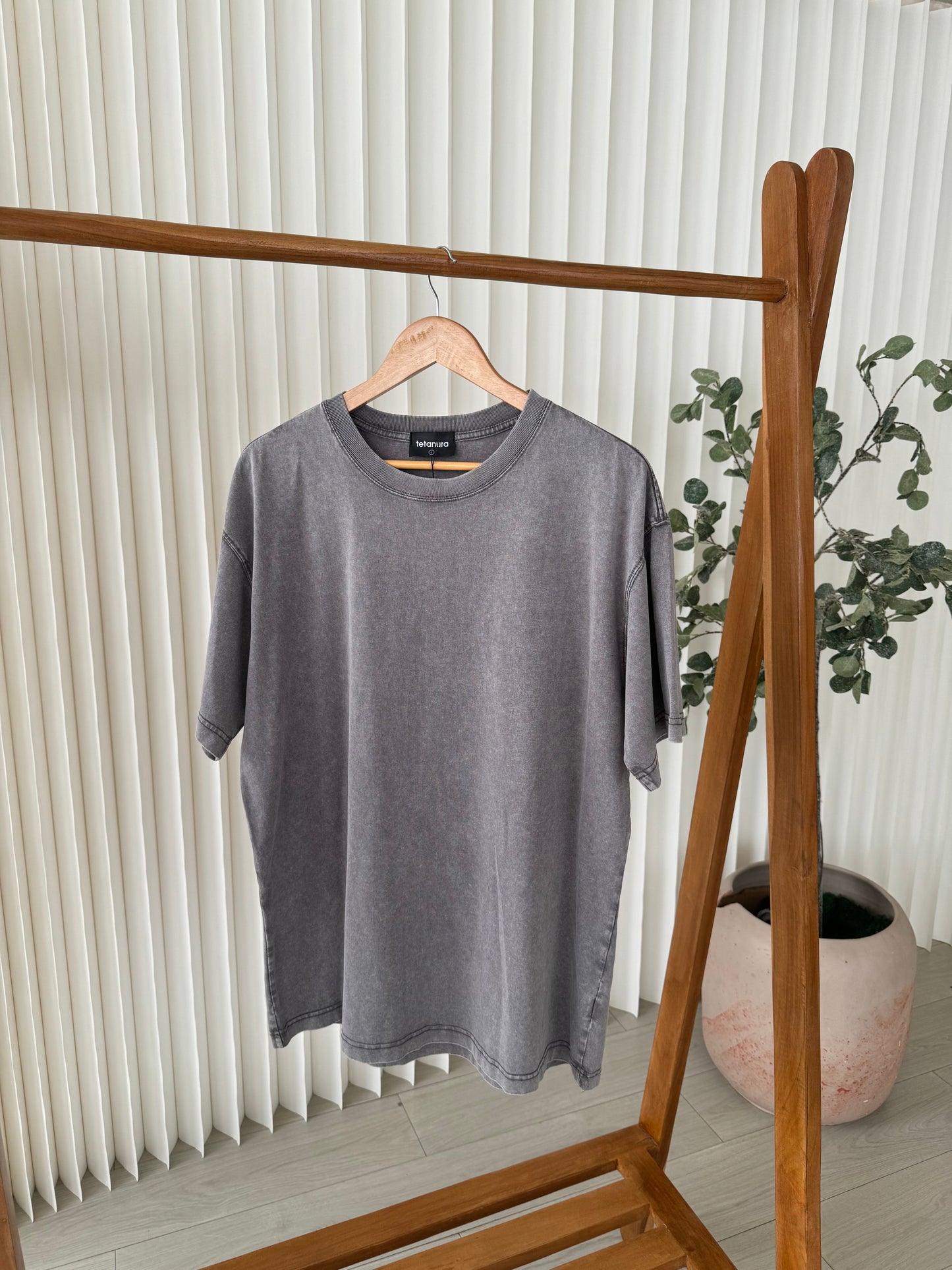 Plain washed tee (5 COLORS)