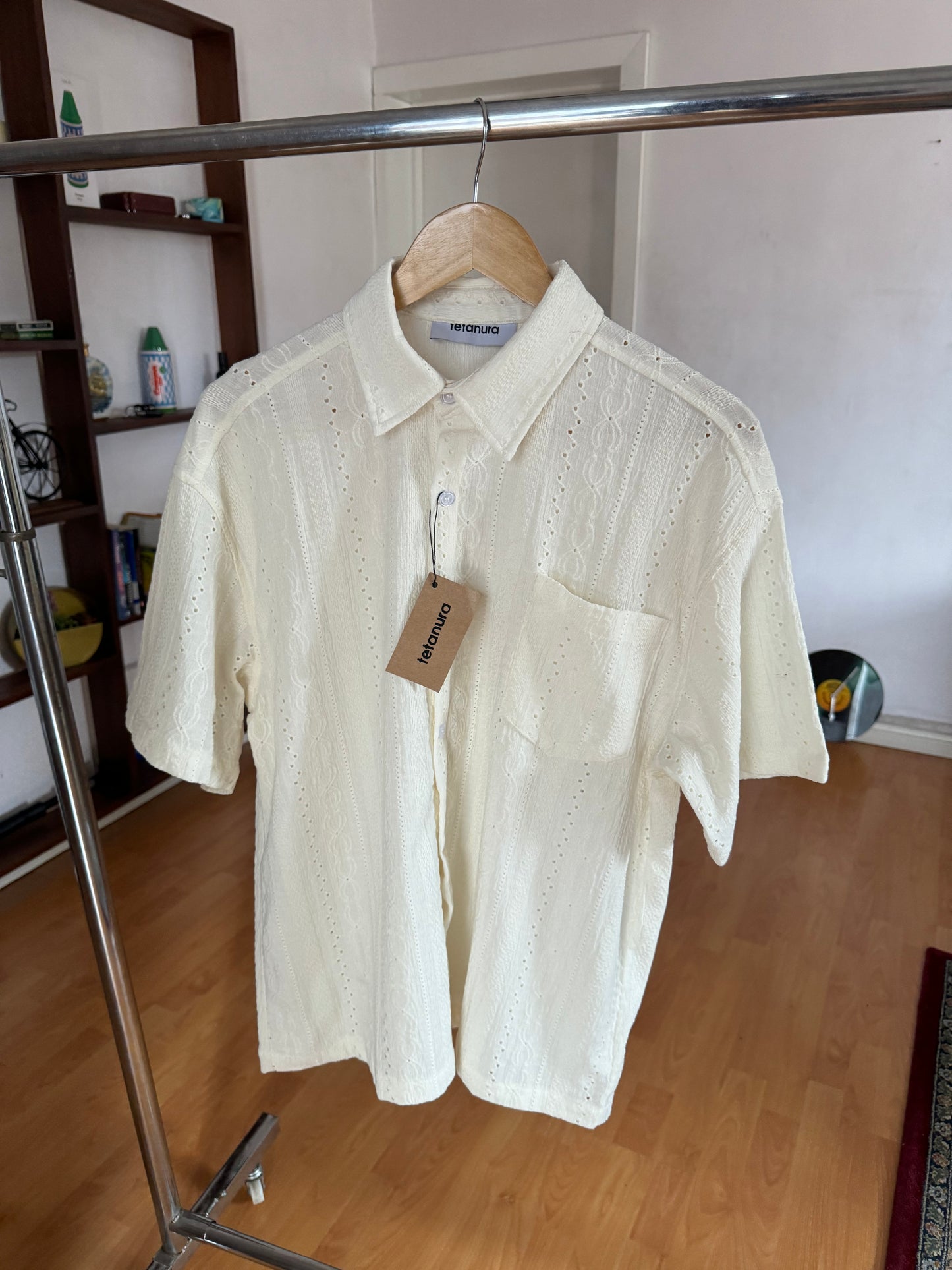 Patterned cotton shirt single pocket (2 COLORS)