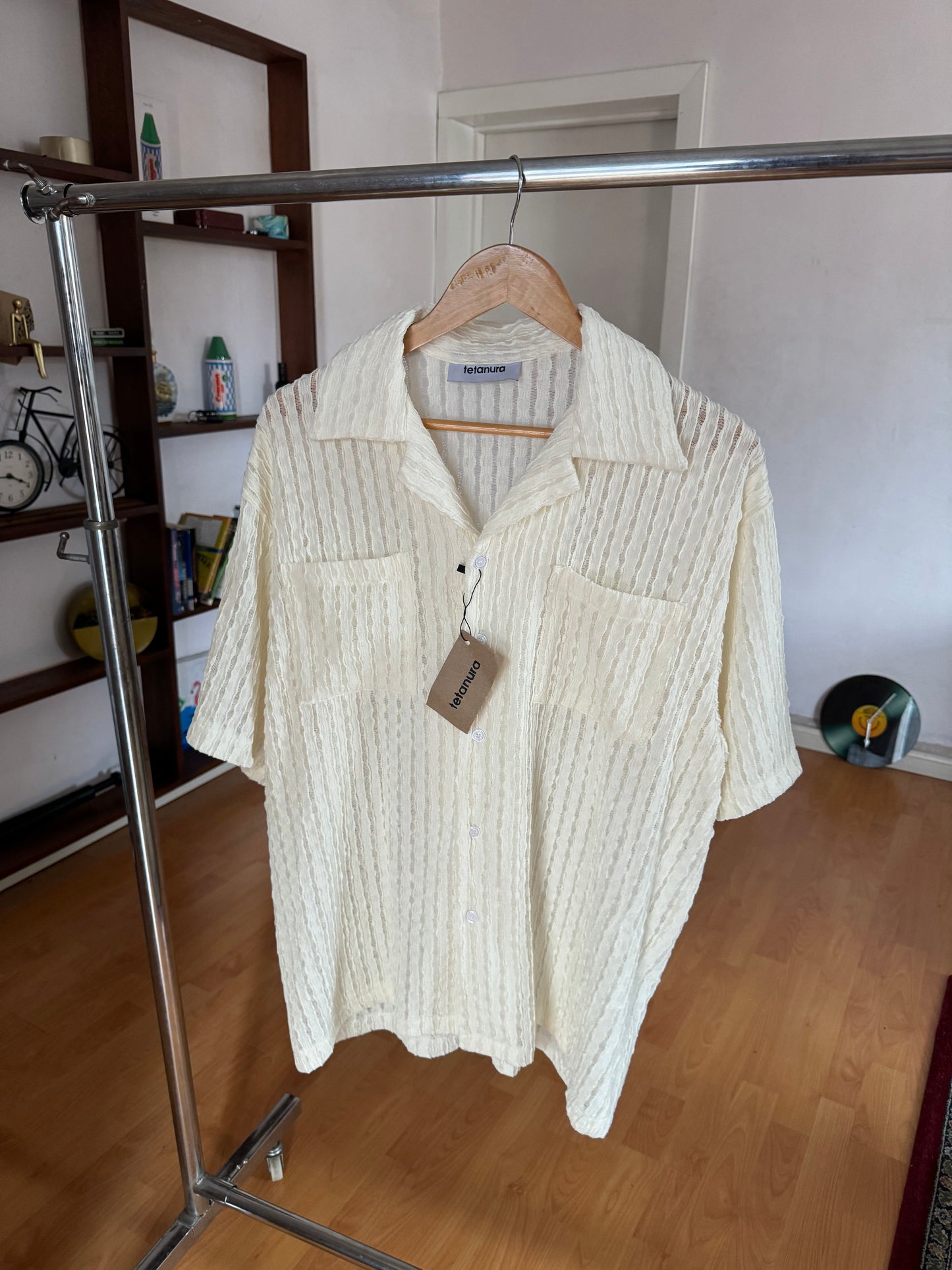 Patterned cotton shirt Double pocket (2 COLORS)