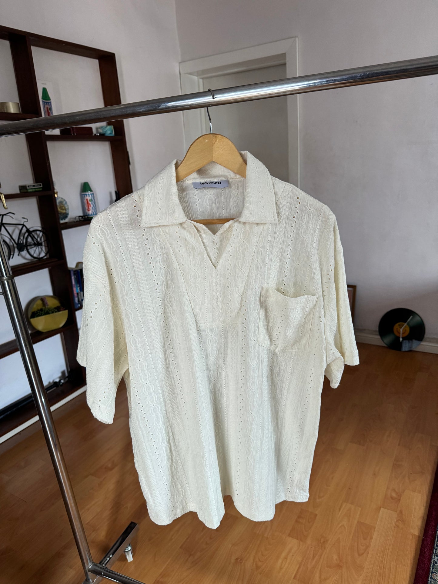 Patterned cotton shirt retro style (2 COLORS)