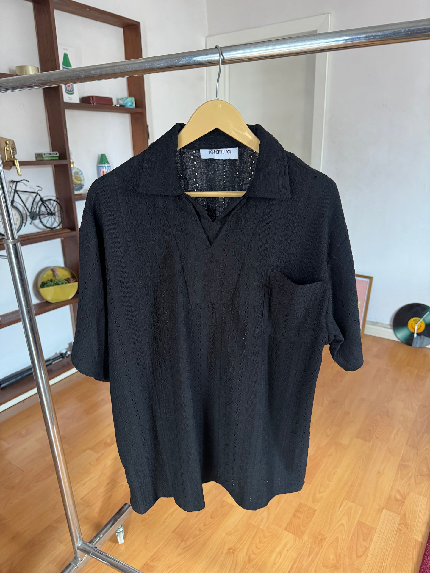 Patterned cotton shirt retro style (2 COLORS)