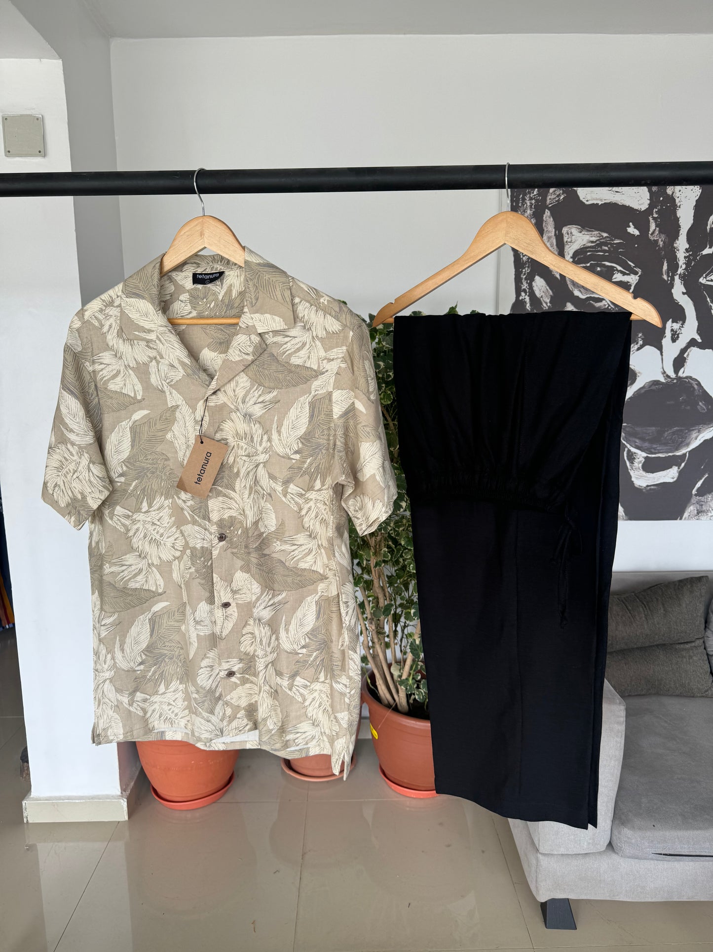 Flower pattern linen set