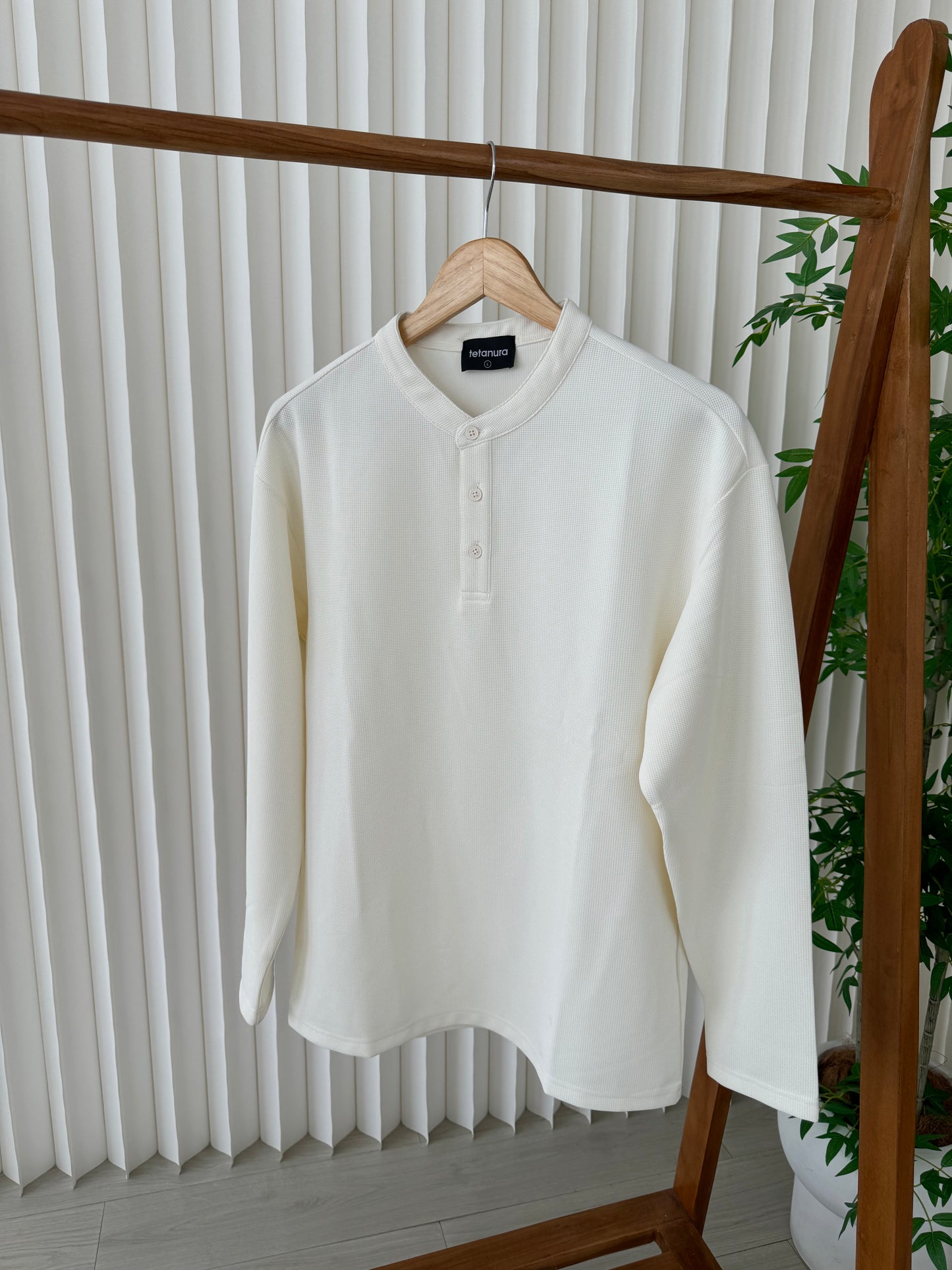 No cuff long henleys (4 COLORS)