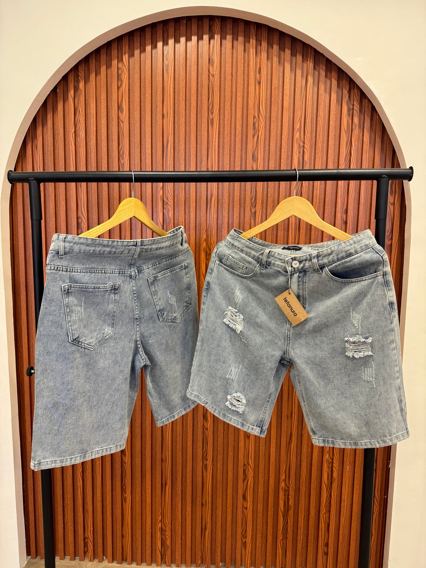 Denim shorts