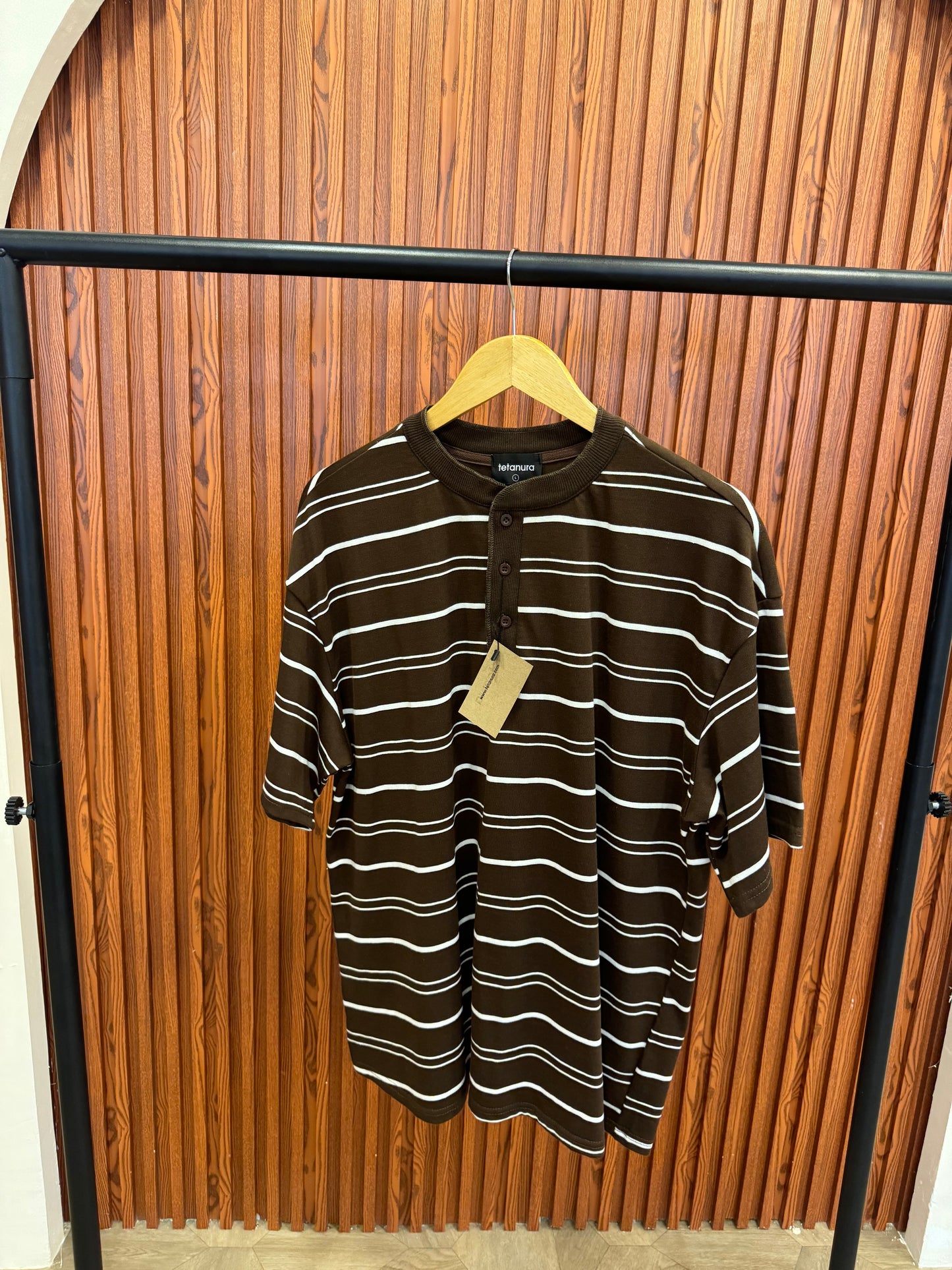 Striped short henleys (2 COLORS)