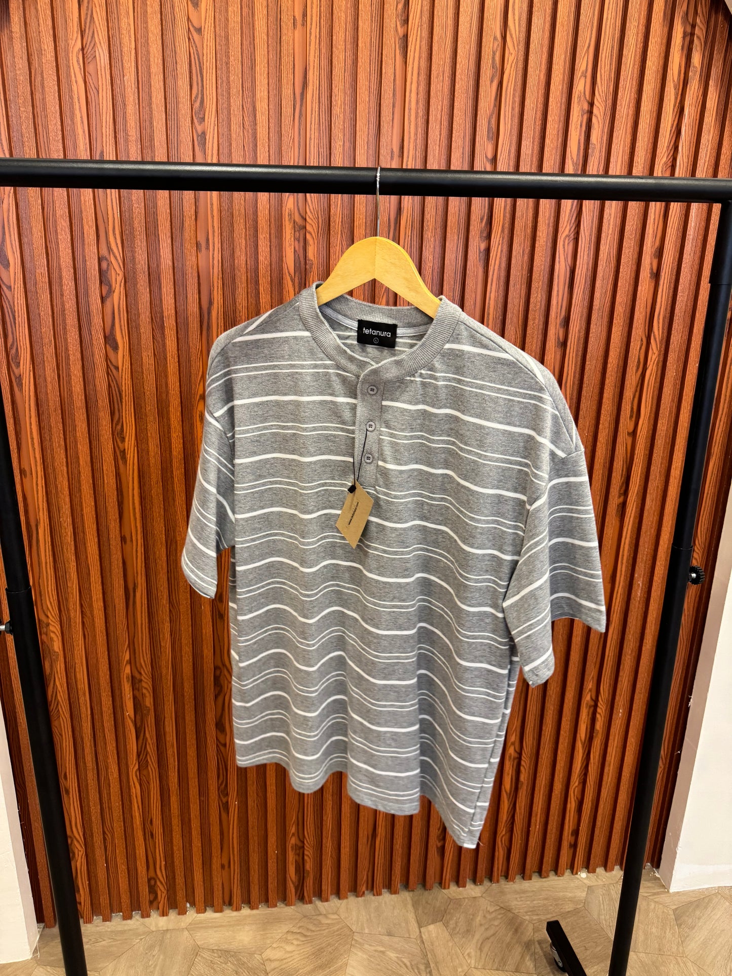 Striped short henleys (2 COLORS)