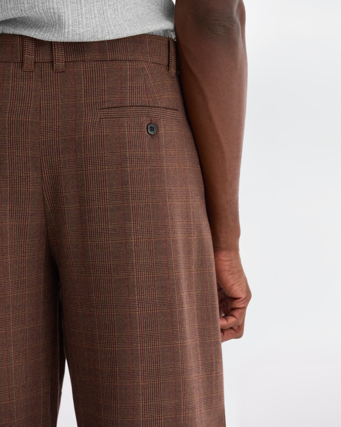 Tetanura pleated pants - Tartan
