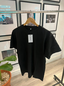 Plain 230g black short sleeve tee