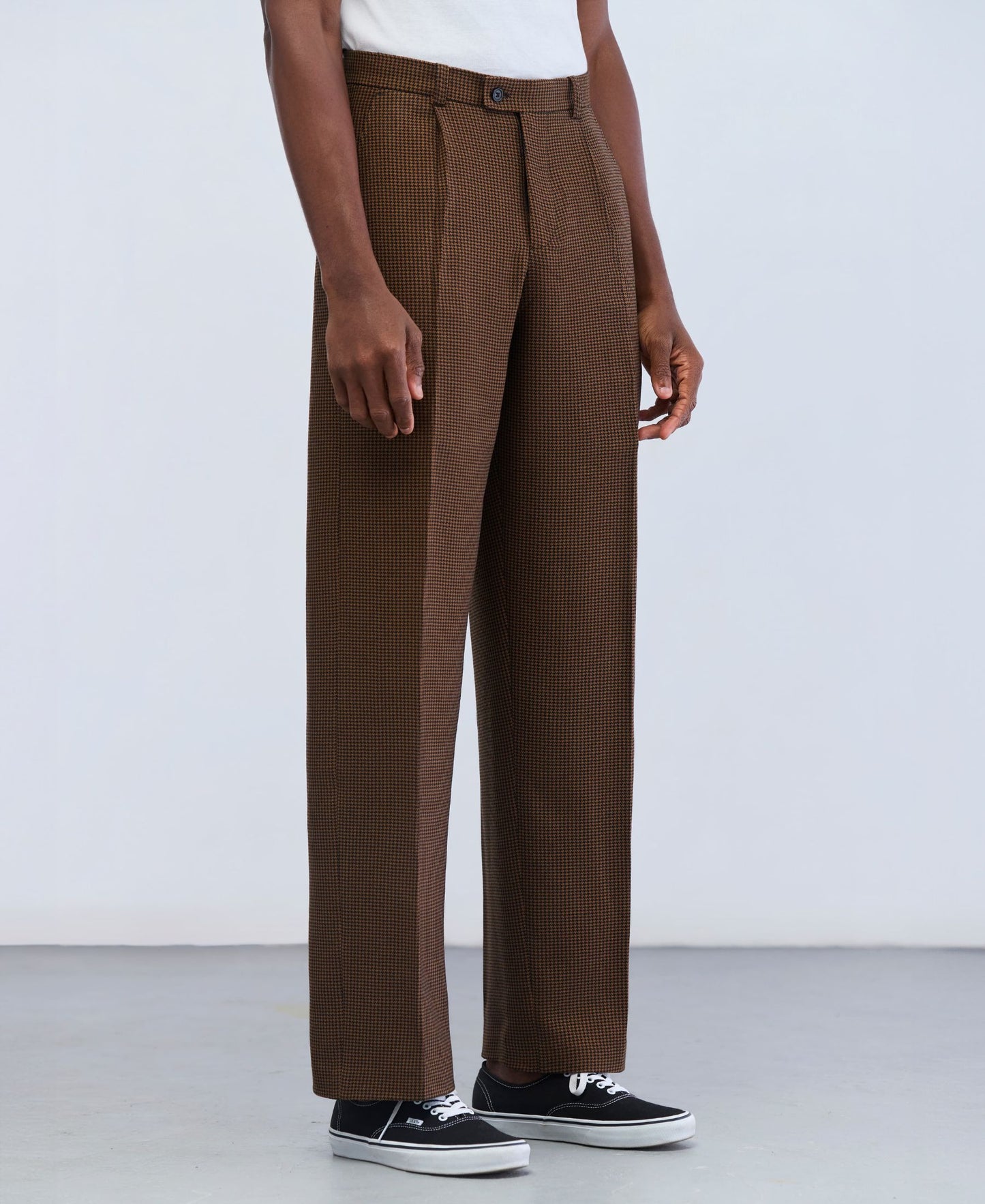 Tetanura Pleated Pants Tan Brown