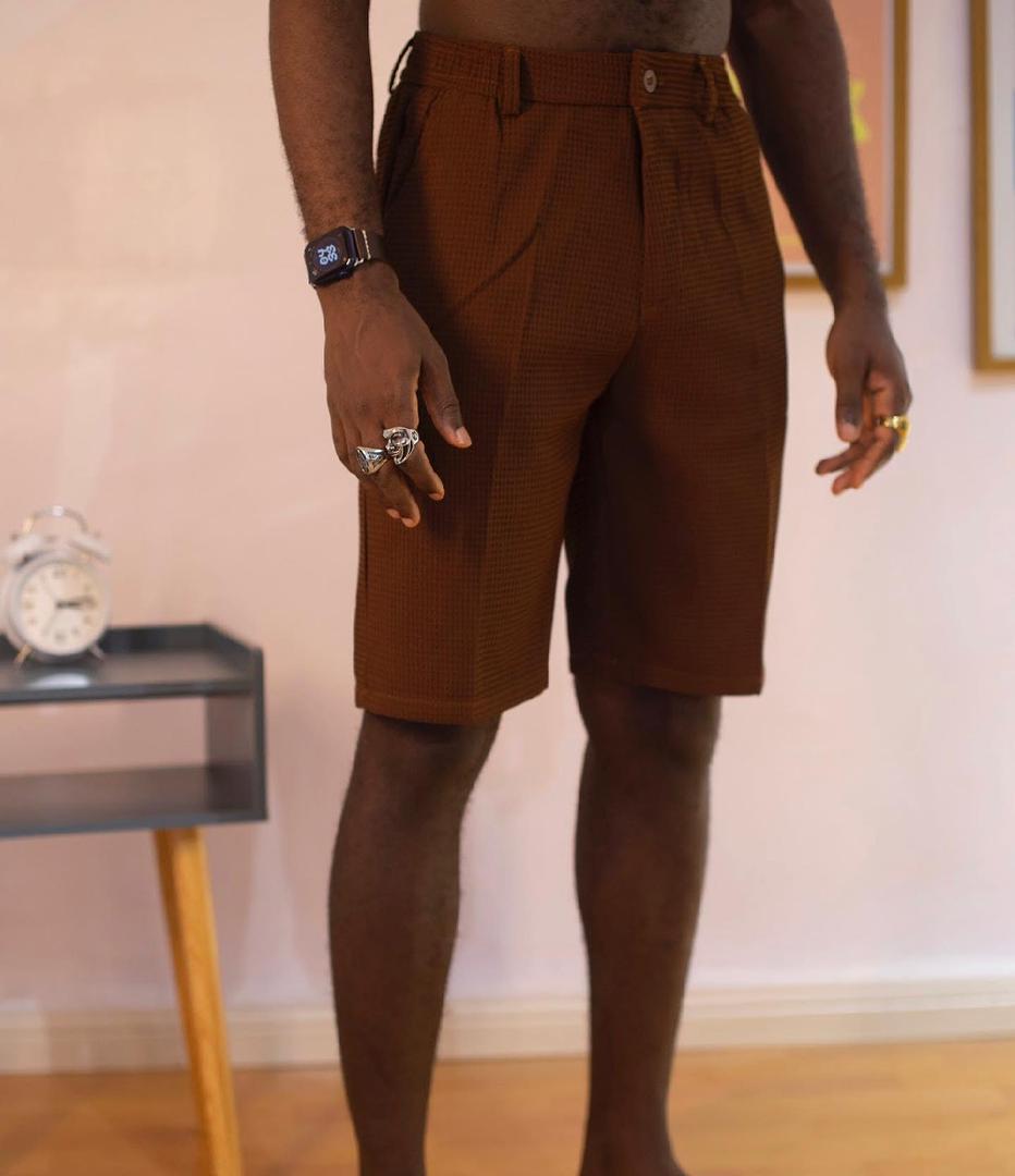 Plain brown shorts