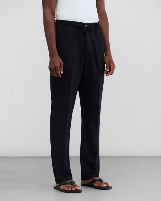 Tetanura Straight pants — Black