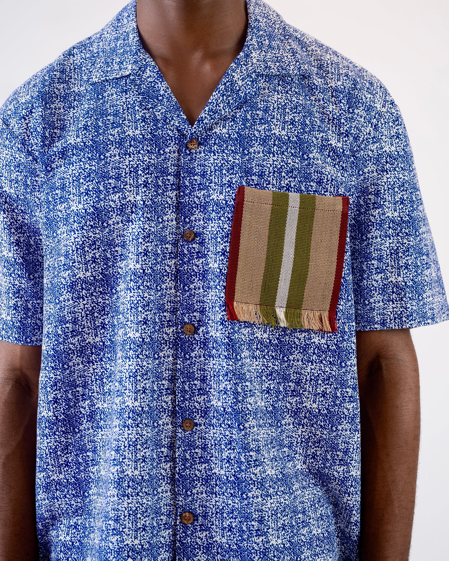 Tetanura wax print x aso oke - Shirt