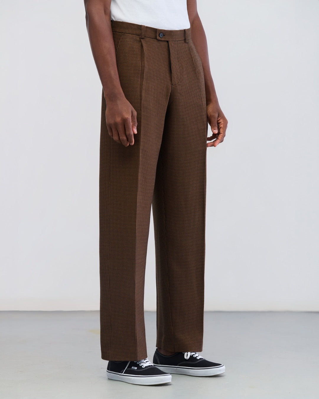 Tetanura Pleated Pants Tan Brown