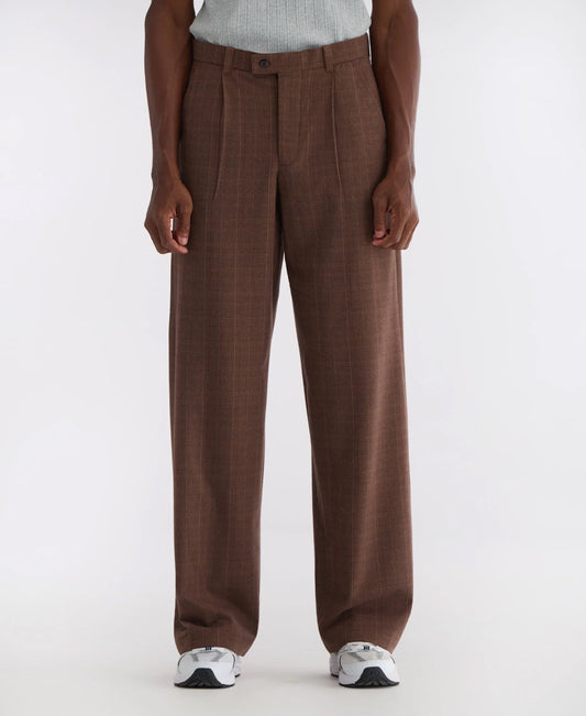 Tetanura pleated pants - Tartan