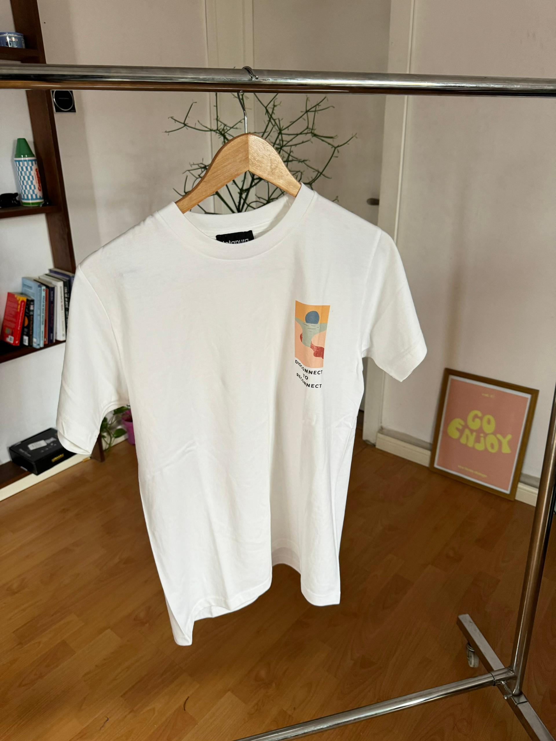 WHITE DISCONNECT TEES