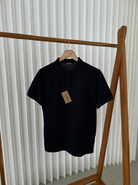 No cuff short sleeve henleys