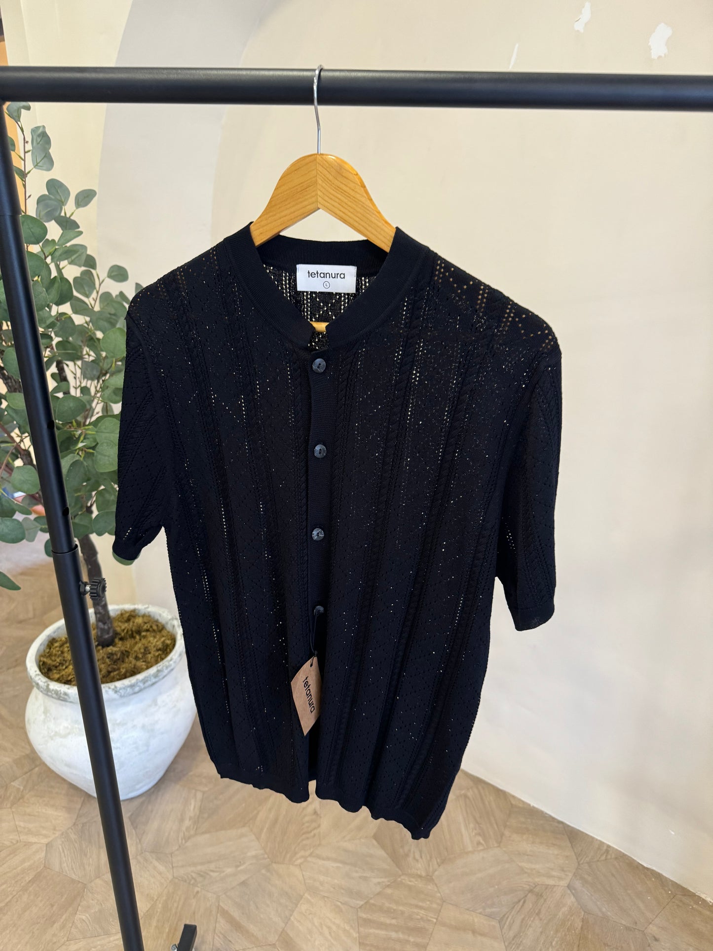No collar knitwear (2 COLORS)