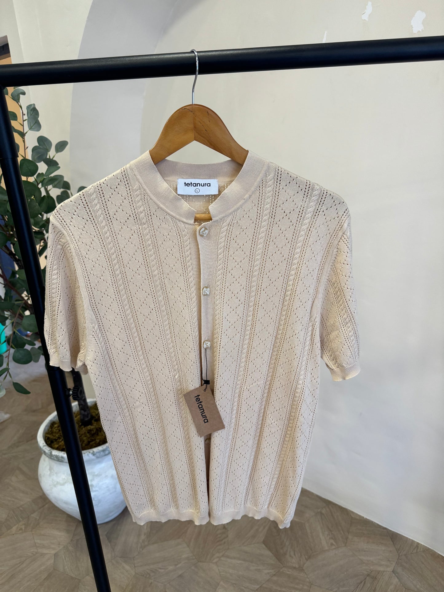 No collar knitwear (2 COLORS)