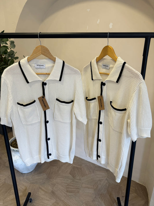 Monochrome knitwear