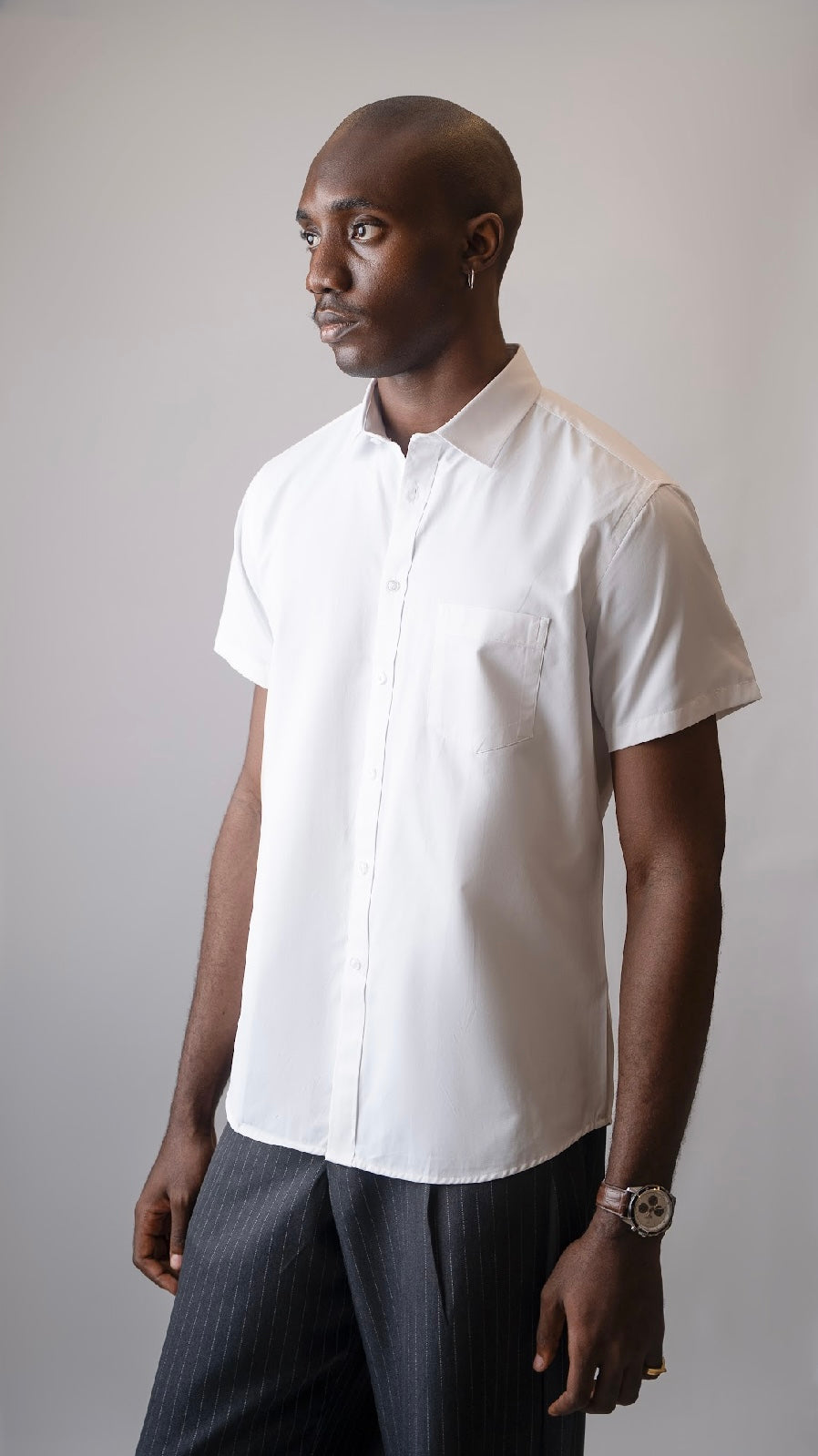 Short Sleeve Cotton Formal Shirts (3 COLORS)