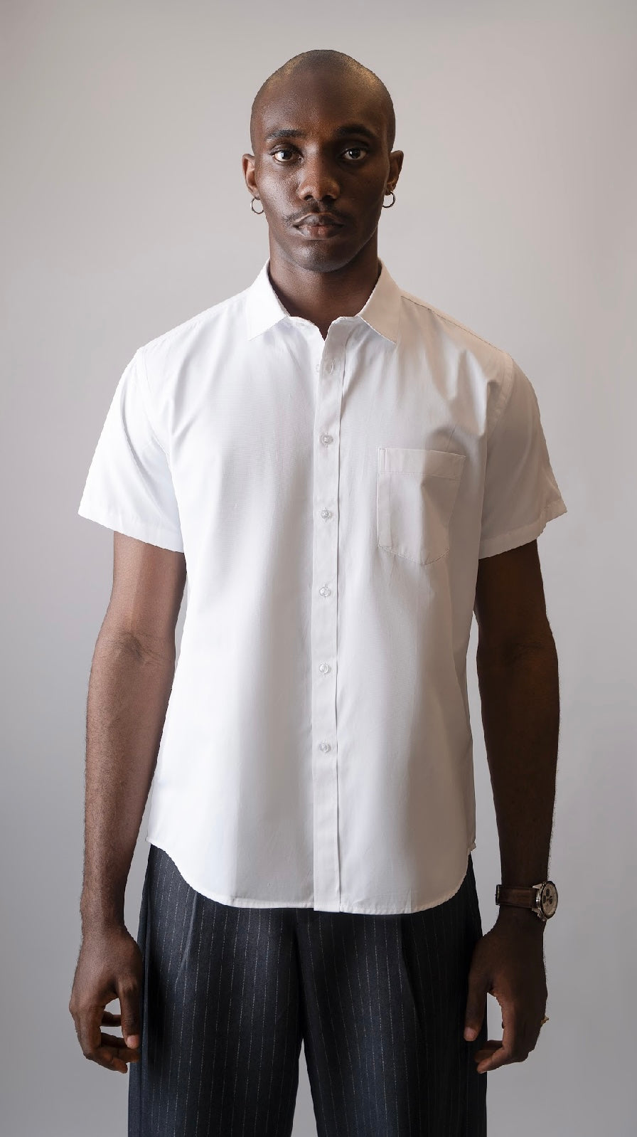 Short Sleeve Cotton Formal Shirts (3 COLORS)