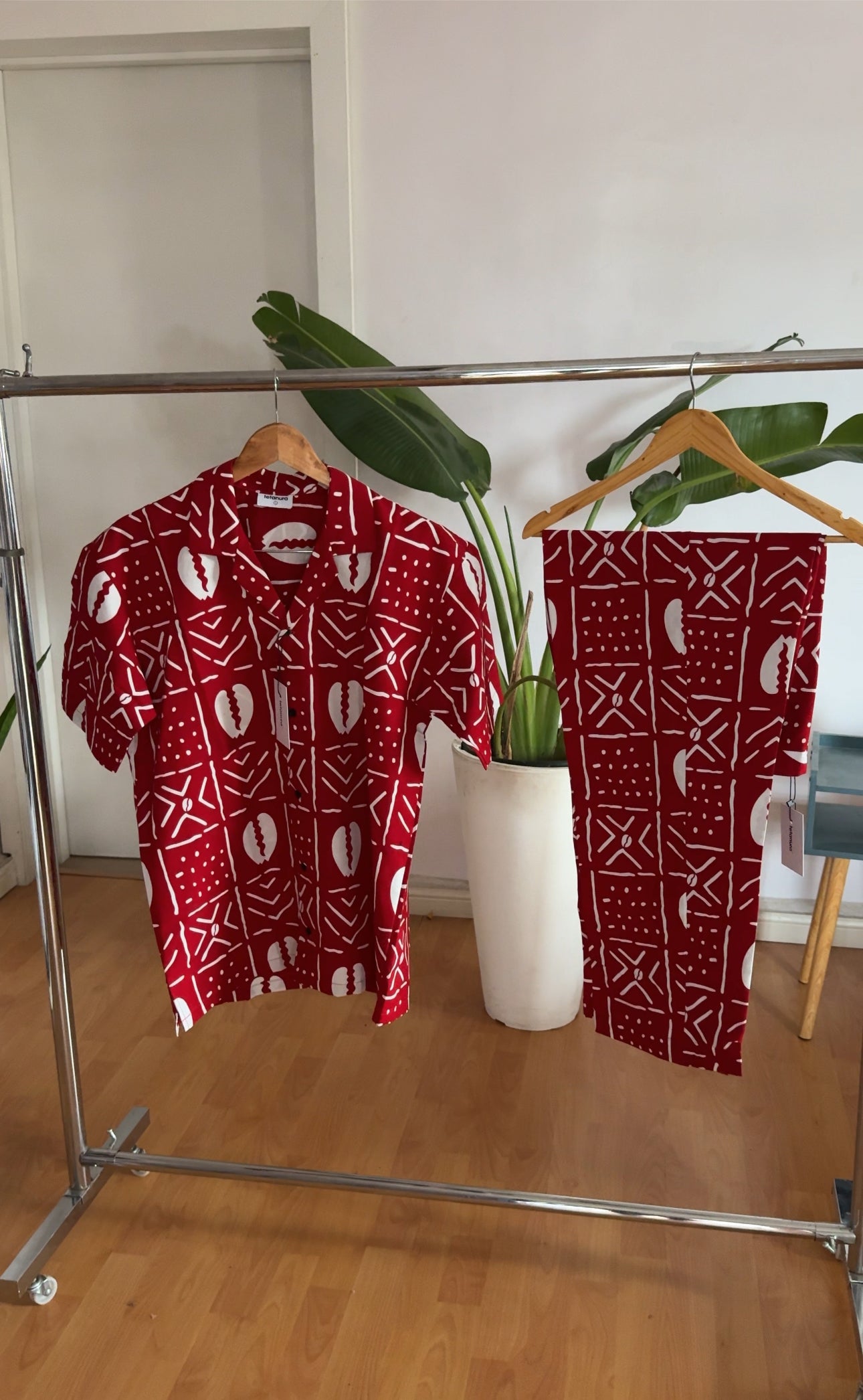 Red ankara set