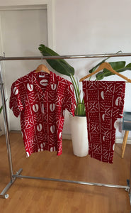 Red ankara set